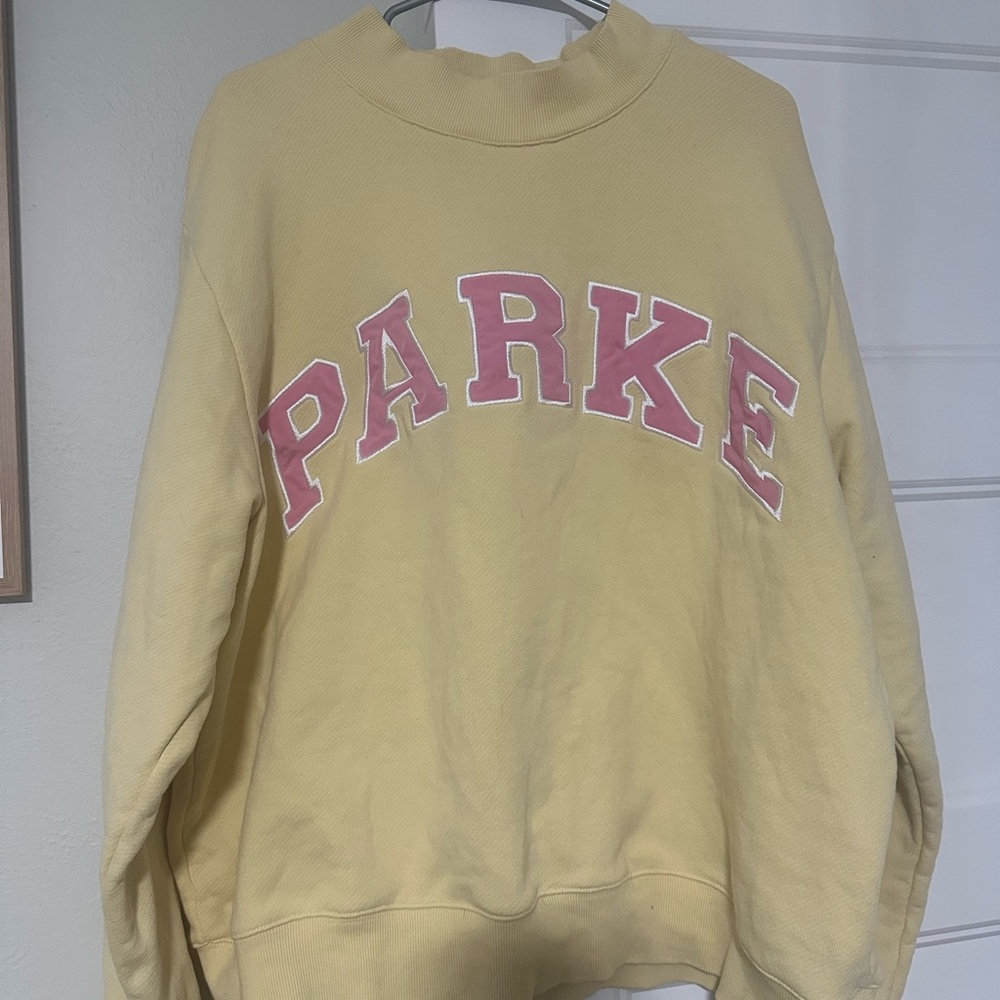 Yellow  Summerland Parke Women's Sweatshirt and matching yellow boxer shorts